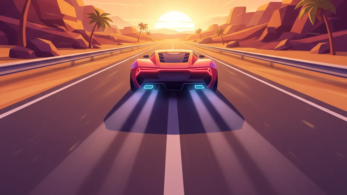 Neon Drift Alley